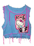 THE END IS NEAR X ICE OFF KITTY TOP