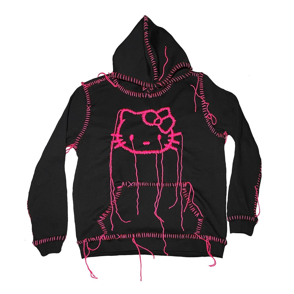 THE END IS NEAR KITTY DRIP HOODIE