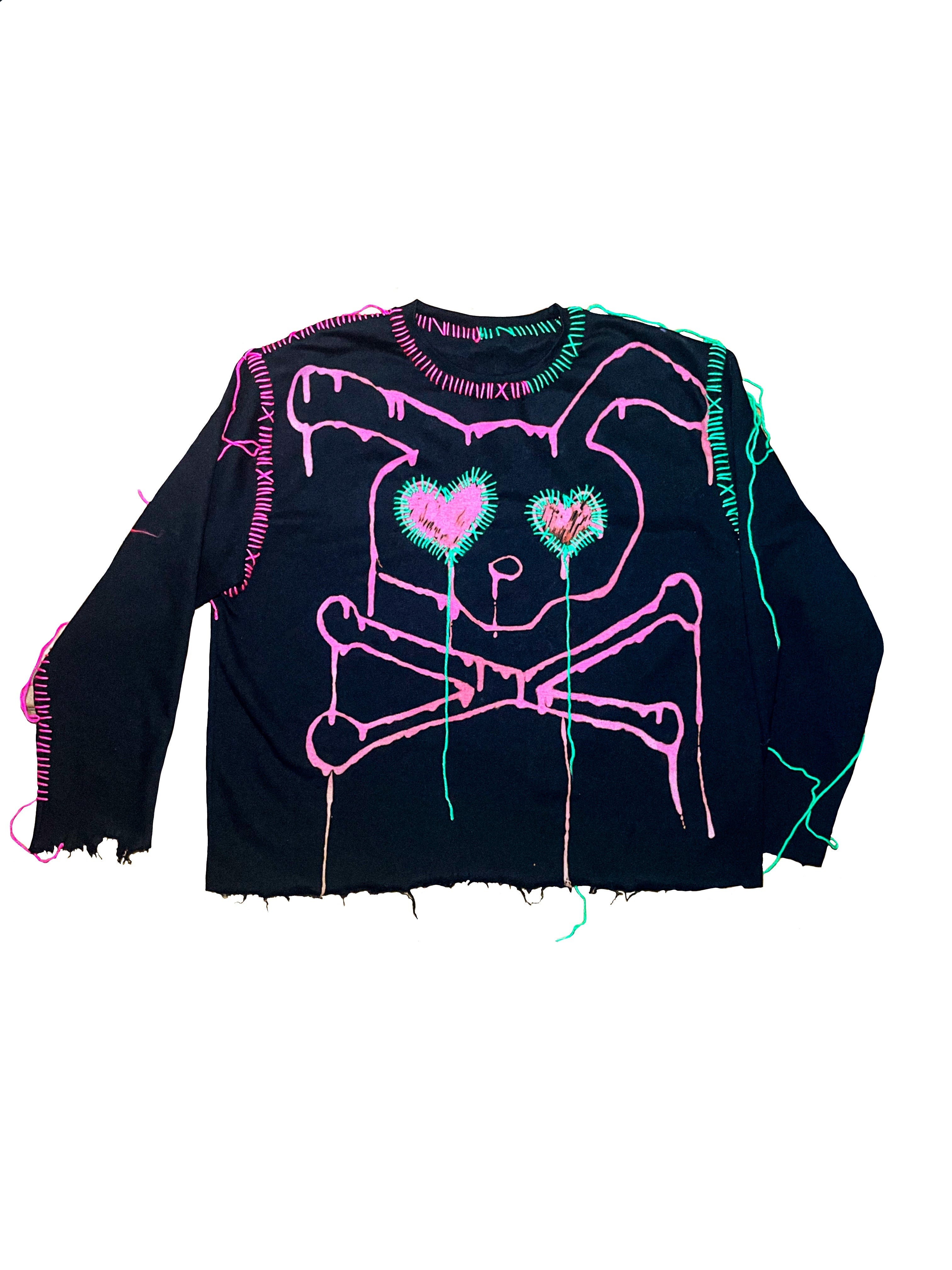 EMO LOVE BUNNY OVERSIZED JUMPER