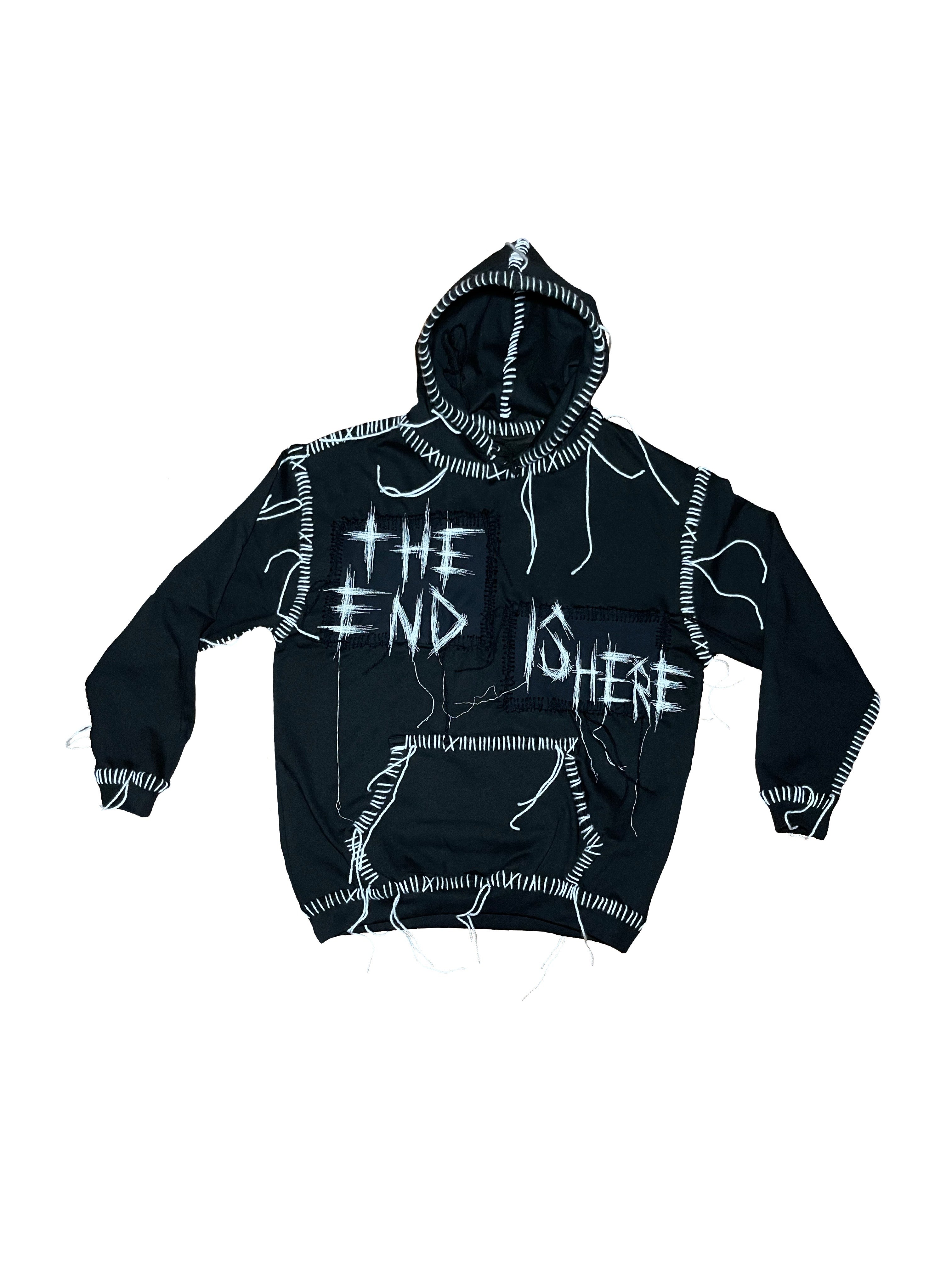 THE END IS HERE EMBROIDERY HOODIE