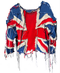 GOD SAVE UK DISTRESSED JUMPER